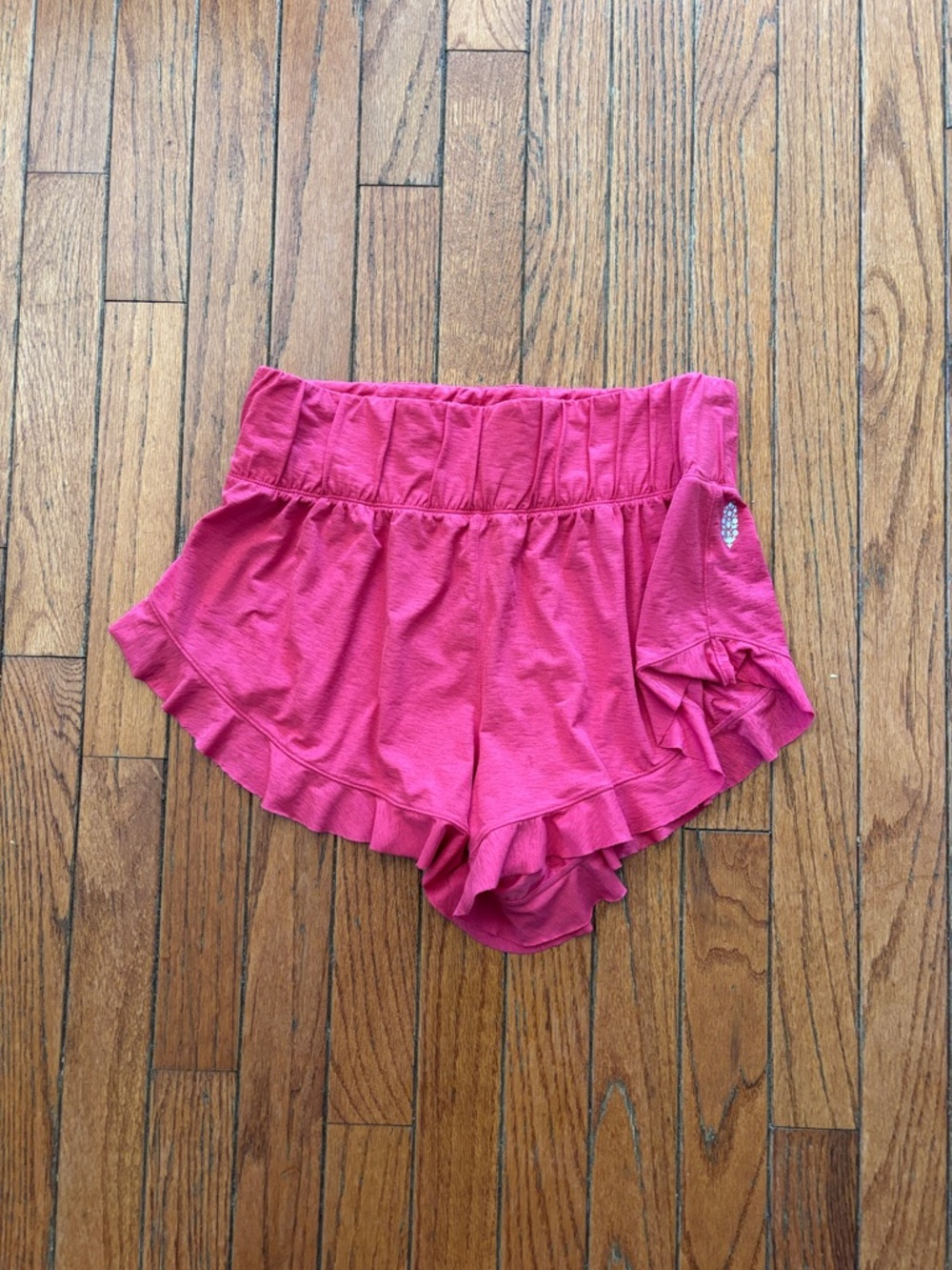FP Movement by Free People Pink Ruffle Athletic Shorts